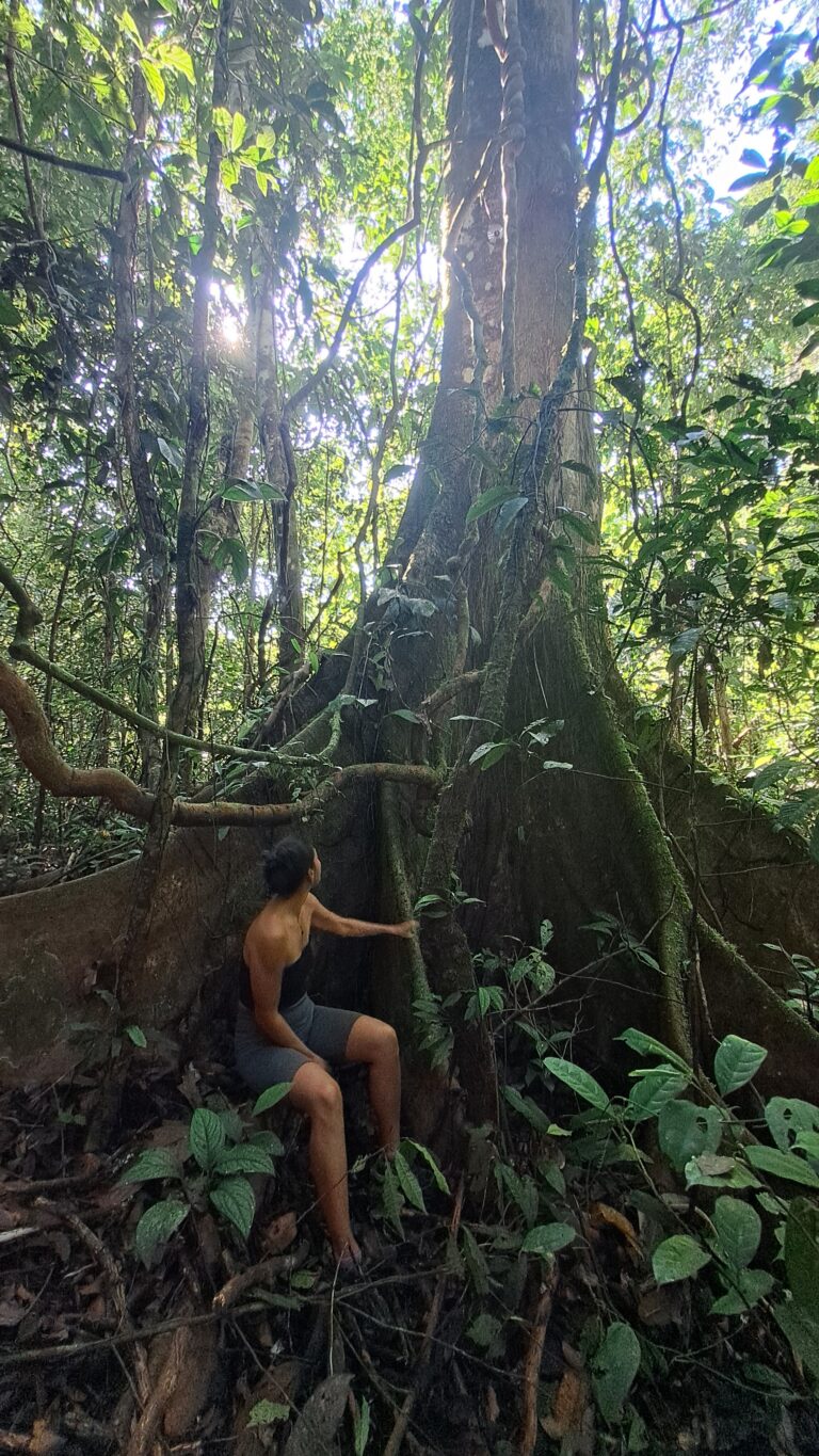 Romina, guest, during selva caminata